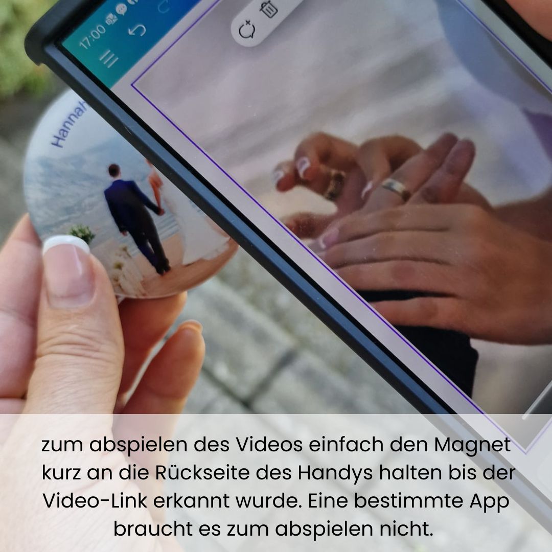 Videomagnete für Einladungs-und Dankeskarten oder Events